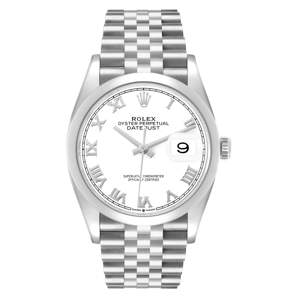 Rolex Datejust 36 126200 in steel with white dial