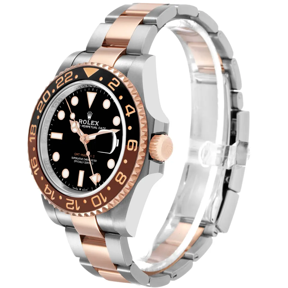 Everose Rolesor steel and rose gold Oyster bracelet of a Rolex GMT-Master II