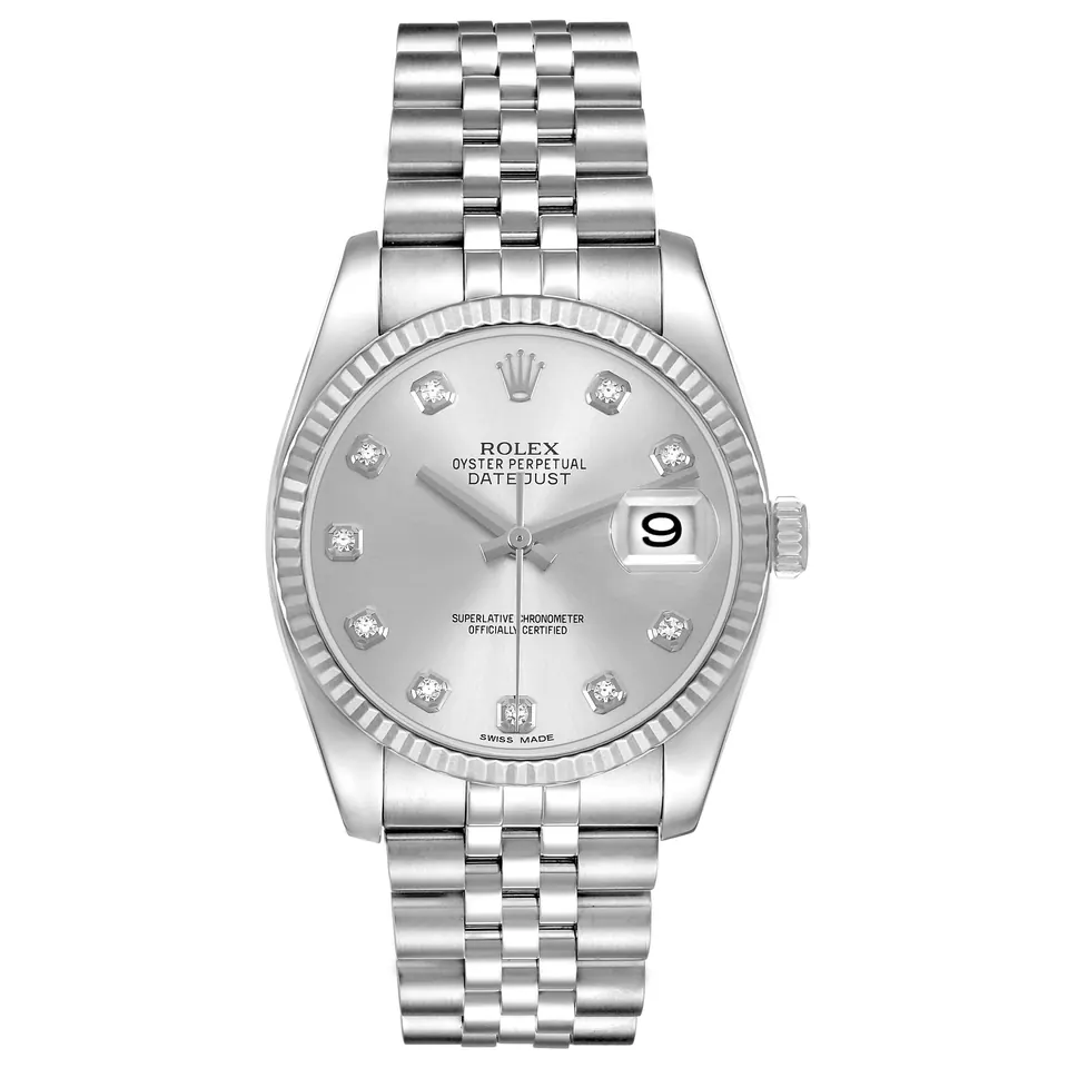 Rolex Datejust 36 116234 in steel with silver dial